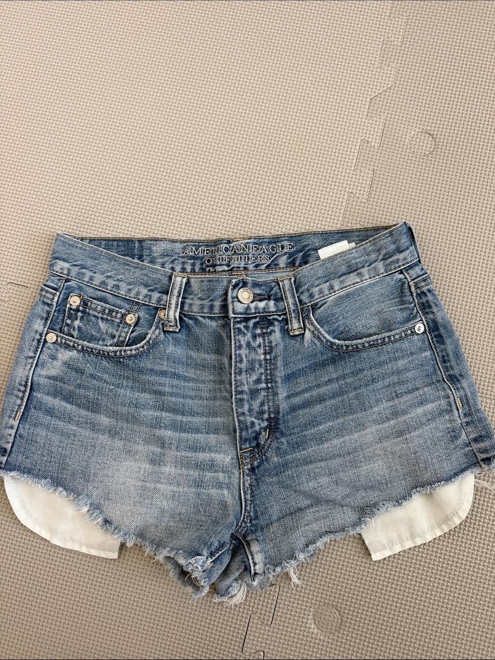 Vintage America Blue Denim Cutoff Shorts